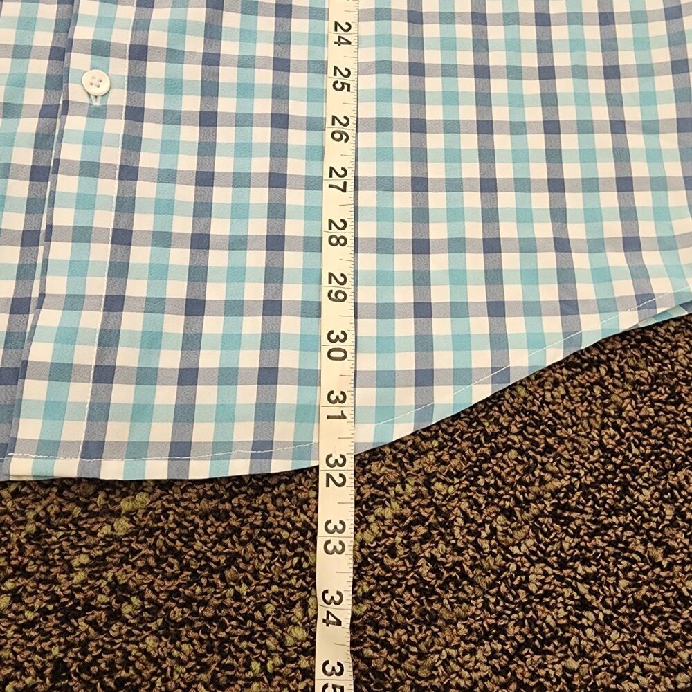 Mizzen + Main Cooley Short Sleeve Trim Fit Size XL Performance Stretch Button - Picture 6 of 8